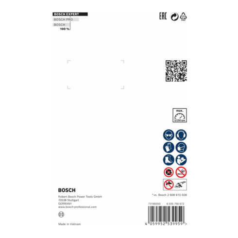 Bosch EXPERT MultiMaterial Diamanttrennscheiben 125 x 22,23 x 2,2 x 12mm für Winkelschleifer mit X-LOCK und mit Spannmutter