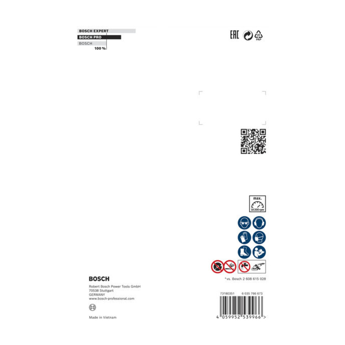 Bosch EXPERT MultiMaterial Diamanttrennscheiben 150 x 22,23 x 2,4 x 12mm für große Winkelschleifer mit Spannmutter