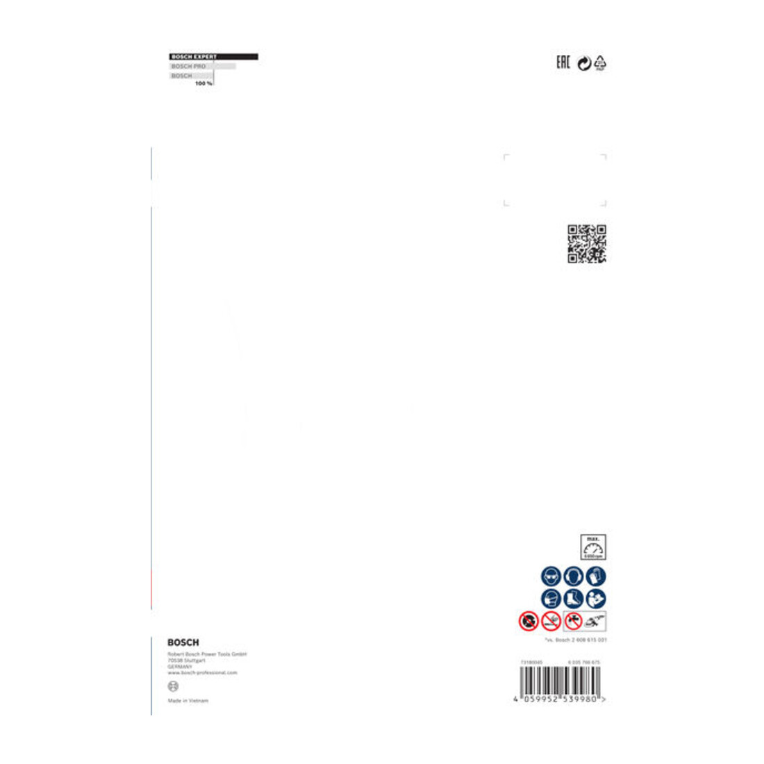 Bosch EXPERT MultiMaterial Diamanttrennscheiben 230 x 22,23 x 2,4 x 15mm für große Winkelschleifer mit Spannmutter