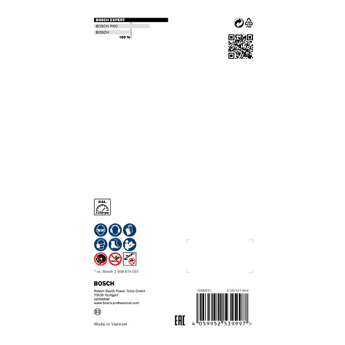 Bosch EXPERT MultiMaterial Diamanttrennscheiben 300 x 22,23 x 2,8 x 15mm für große Winkelschleifer mit Spannmutter