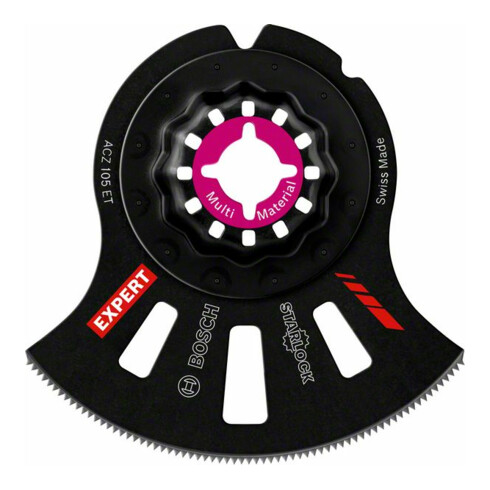 Bosch Expert MultiMaterial Segment Blade (Segmentsägeblatt) ACZ 105 ET Blatt für Multifunktionswerkzeuge