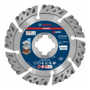 Bosch EXPERT MultiMaterial X-LOCK diamantdoorslijpschijven 115 x 22,23 x 2,4 x 12mm voor haakse slijpmachines met X-LOCK en met klemmoer-1