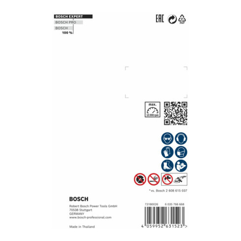 Bosch EXPERT MultiMaterial X-LOCK Diamanttrennscheiben, 115 x 22,23 x 2,4 x 12 mm