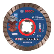 Bosch EXPERT MultiMaterial X-LOCK Disques à tronçonner diamantés, 115 x 22,23 x 2,4 x 12 mm