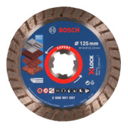 Bosch EXPERT MultiMaterial X-LOCK Disques à tronçonner diamantés, 125 x 22,23 x 2,4 x 12 mm