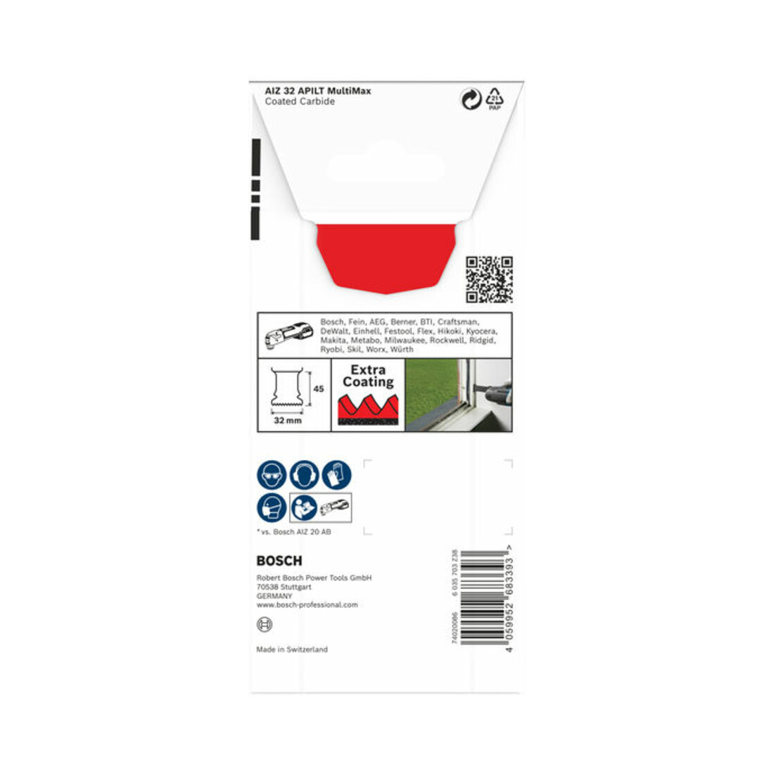 Bosch EXPERT MultiMax AIZ 32 APILT Blatt für Multifunktionswerkzeuge, 1‑tlg.