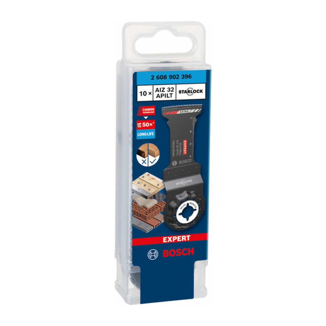 Bosch EXPERT MultiMax AIZ 32 APILT Blatt für Multifunktionswerkzeuge, 10‑tlg.