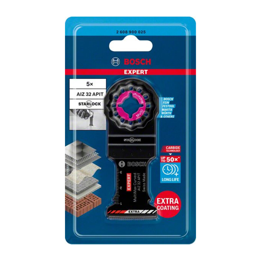 Bosch Expert MultiMax AIZ 32 APIT Blatt für Multifunktionswerkzeuge, 32 mm
