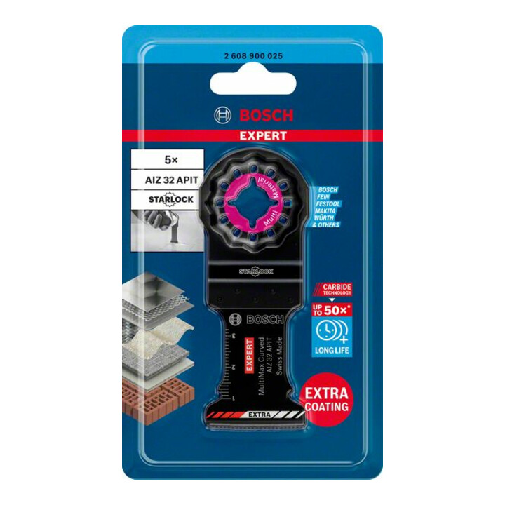 Bosch Expert MultiMax AIZ 32 APIT blad voor multifunctionele gereedschappen, 32 mm
