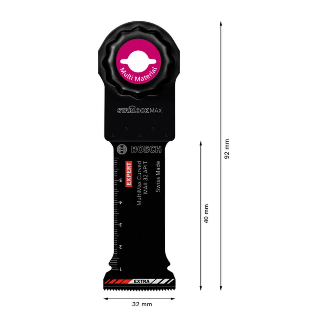 Bosch Expert MultiMax MAII 32 APIT lame pour outils multifonctions, 32 mm