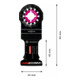 Bosch Expert MultiMax MAIZ 32 APIT lame pour outils multifonctions, 32 mm