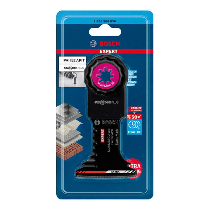 Bosch EXPERT MultiMax PAII 52 APIT Blat für Multifunktionswerkzeuge 52mm für oszillierende Multifunktionswerkzeuge