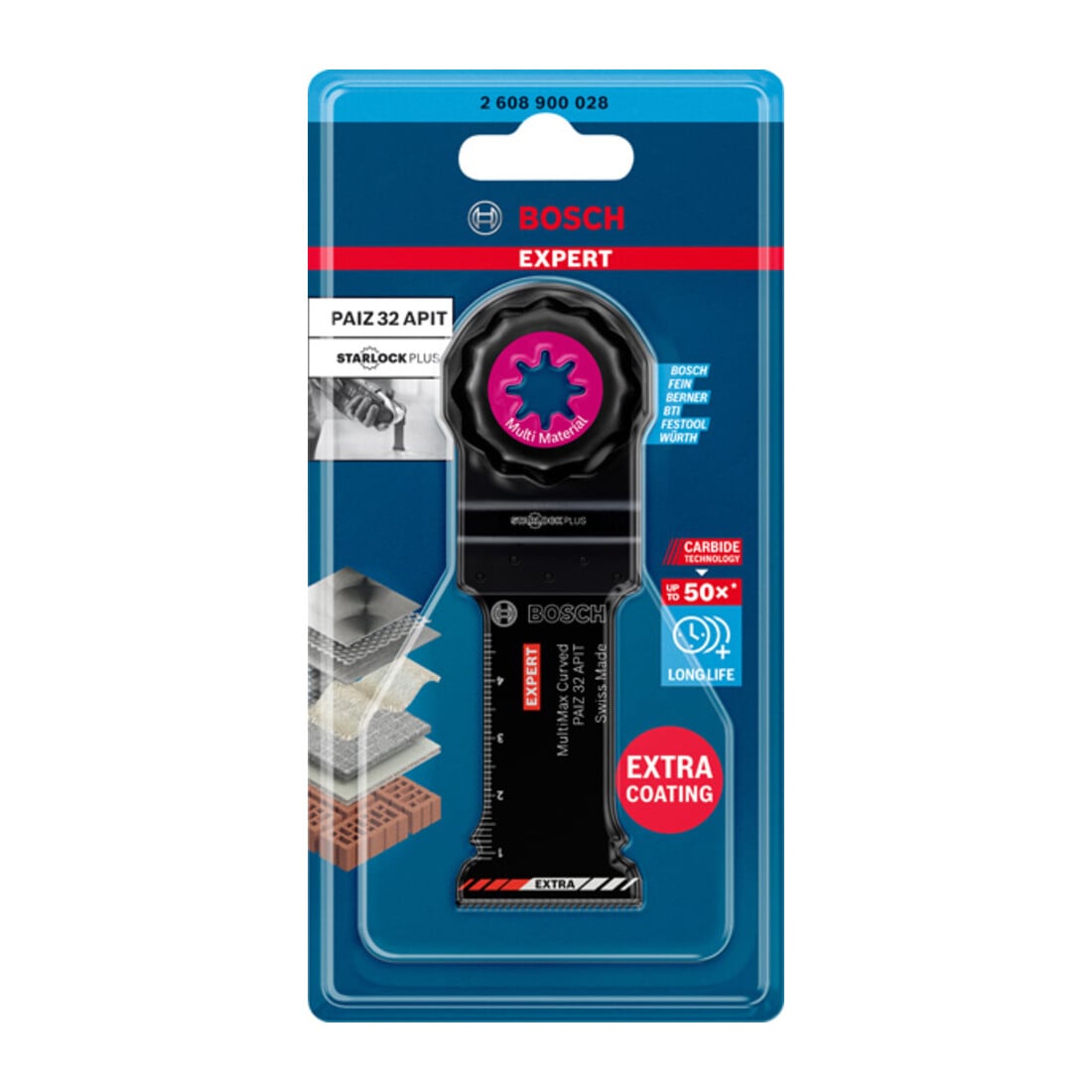 Bosch Expert MultiMax PAIZ 32 APIT-mes voor multifunctioneel gereedschap, 32 mm