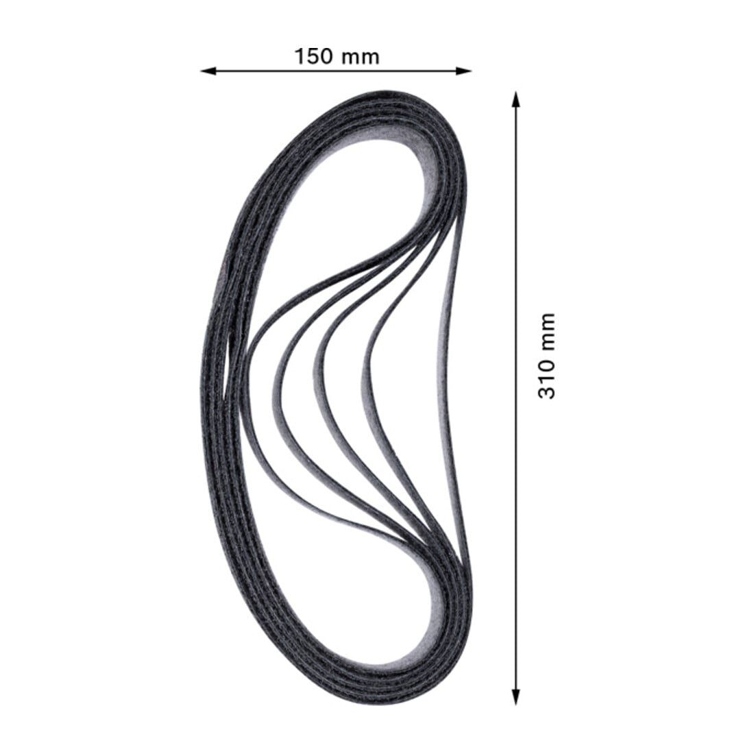 Bosch Expert N470 bande abrasive, 40 x 760 mm, grossière