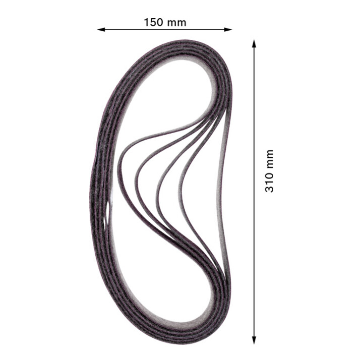 Bosch EXPERT N470 Schleifban für Bandschleifer 40 x 760mm mittel 10-tlg. für Rohrbandschleifer.