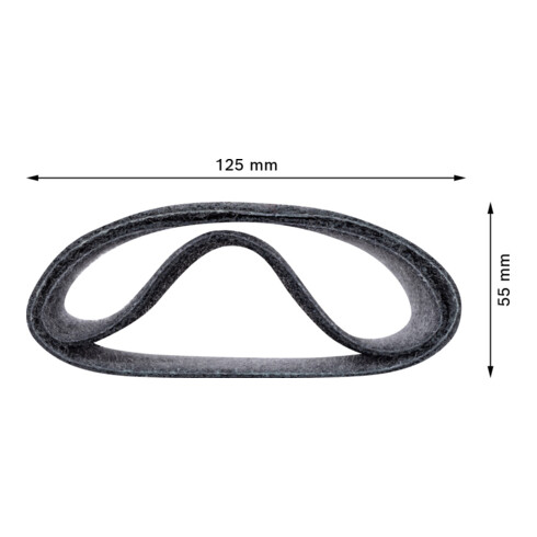 Bosch EXPERT N470 schuurkoker voor satineermachines 100 x 290mm 90mm grof 10-delig voor satineermachines