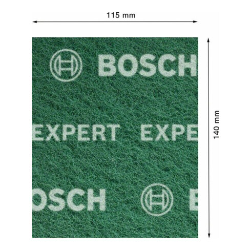 Bosch Expert N880 tampon molletonné pour ponçage manuel, 115 x 140 mm, très fin A