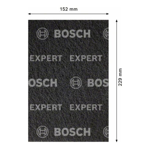 Bosch Expert N880 tampon molletonné pour ponçage manuel, 152 x 229 mm, Extra Cut S