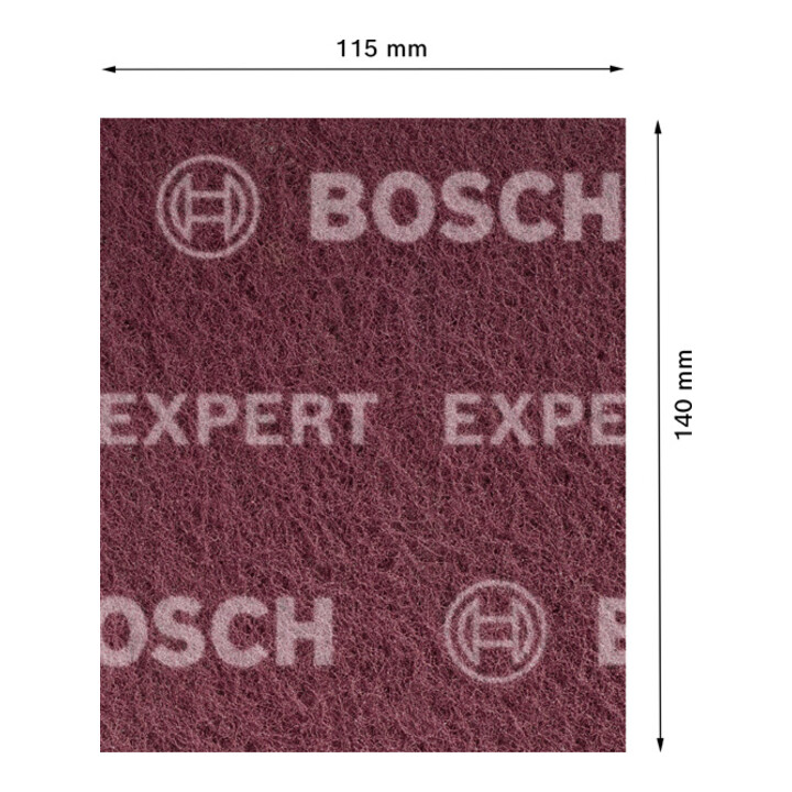 Bosch EXPERT N880 Vliespad zum Handschleifen 115 x 140mm Allzweck 2-tlg. für Handschleifen