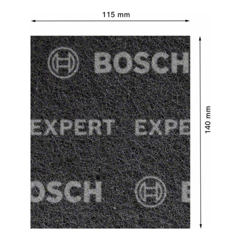 Bosch EXPERT N880 Vliespad zum Handschleifen 115 x 140mm Medium S 2-tlg. für Handschleifen