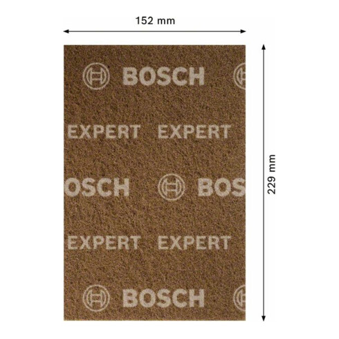 Bosch EXPERT N880 Vliespad zum Handschleifen, 152 x 229mm, grob A