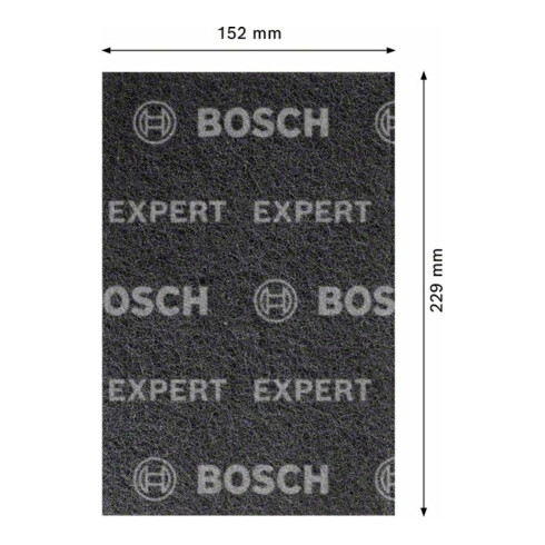 Bosch EXPERT N880 Vliespad zum Handschleifen, 152 x 229mm, Medium S