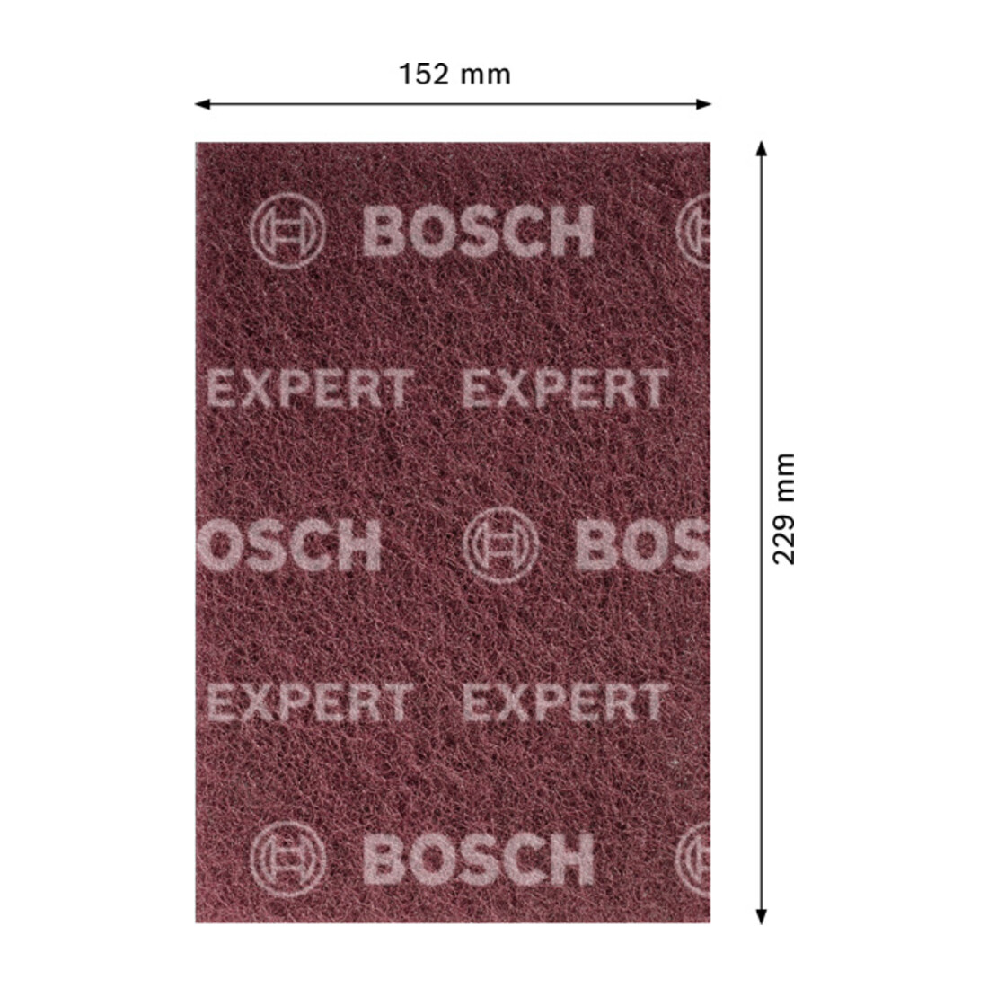 Bosch EXPERT N880 vliesschijf voor handschuren, 152 x 229 mm, Medium A