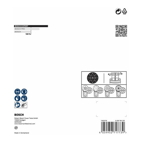 Bosch EXPERT O780 Foil Schleiffolie, 150 mm, G80