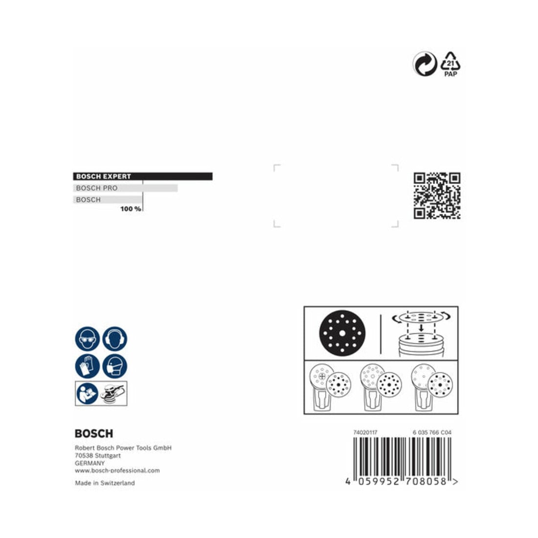 Bosch EXPERT O780 Foil Schleiffolien-Set, 125 mm, G80/G120/G180, 9-tlg.