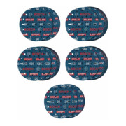Bosch EXPERT O780 Foil Schleiffolien-Set, 150 mm, G60/G80/G120/G180/G240, 55-tlg.