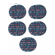 Bosch EXPERT O780 Foil Schleiffolien-Set, 150 mm, G60/G80/G120/G180/G240, 55-tlg.-2
