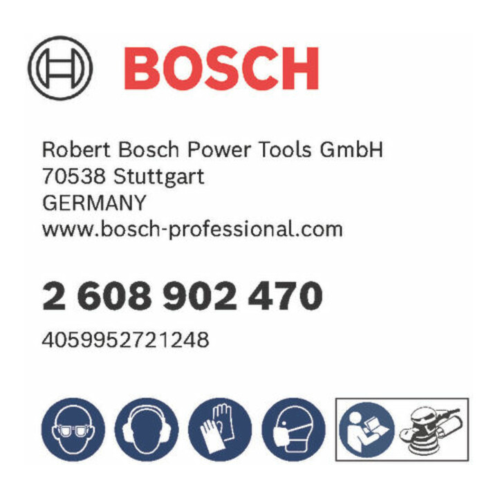 Bosch EXPERT O780 Foil Schleiffolien-Set, 150 mm, G60/G80/G120/G180/G240, 55-tlg.