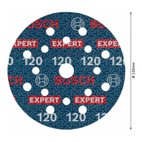 Bosch EXPERT O780 Folienschleifscheibe, 125 mm, G120