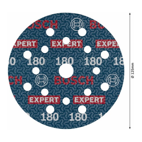 Bosch EXPERT O780 Folienschleifscheibe, 125 mm, G180