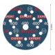 Bosch EXPERT O780 Folienschleifscheibe, 125 mm, G400-4