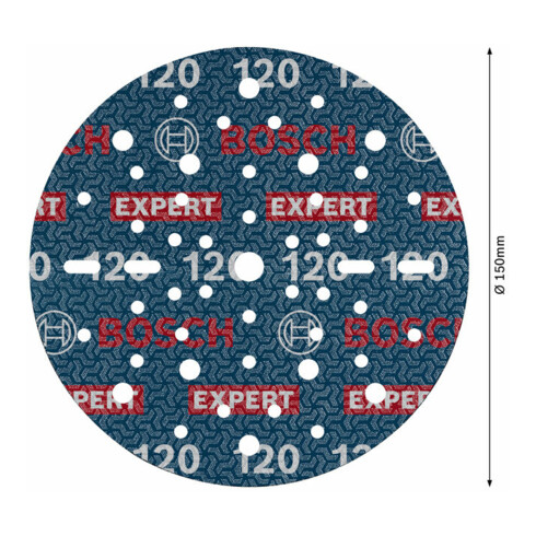 Bosch EXPERT O780 Folienschleifscheibe, 150 mm, G120