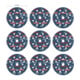 Bosch EXPERT O780 Set de feuilles abrasives, 125 mm, G80/G120/G180, 9 pcs