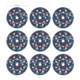 Bosch EXPERT O780 Set de feuilles abrasives, 125 mm, G80/G120/G180, 9 pcs