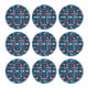 Bosch EXPERT O780 Set de feuilles abrasives, 150 mm, G80/G120/G180, 9 pcs-1