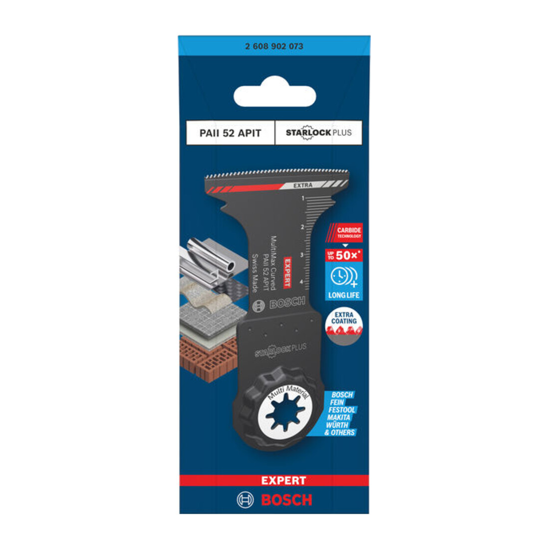Bosch EXPERT PAII 52 APIT MultiMax lama da immersione, 52 x 50 mm