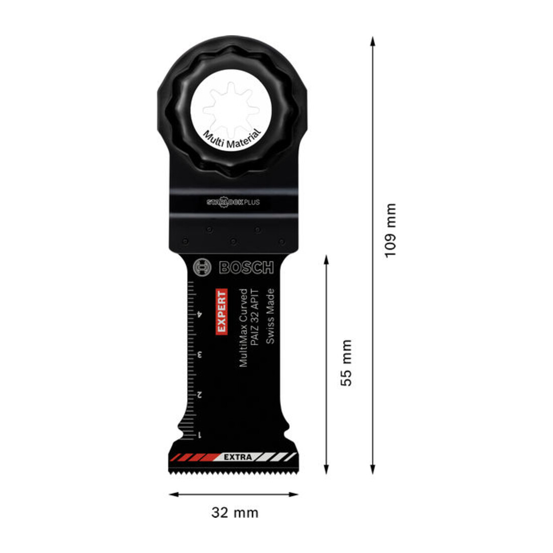 Bosch EXPERT PAIZ 32 APIT MultiMax lama da immersione, 32 x 55 mm