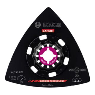 Plaque de ponçage Bosch EXPERT AVZ 90 RT6 Lame pour outils multifonctions