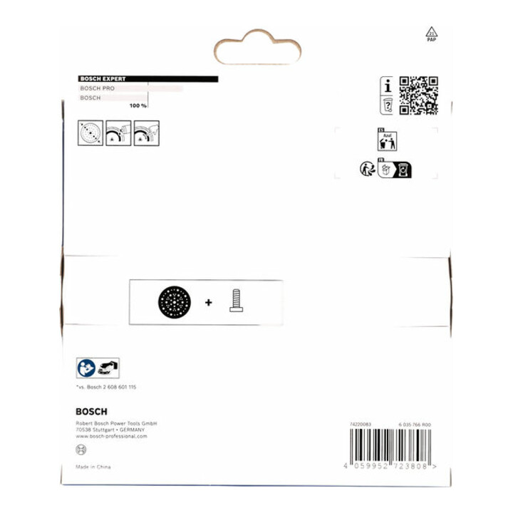 Bosch EXPERT Plateau de ponçage multitrous, souple, 150 mm