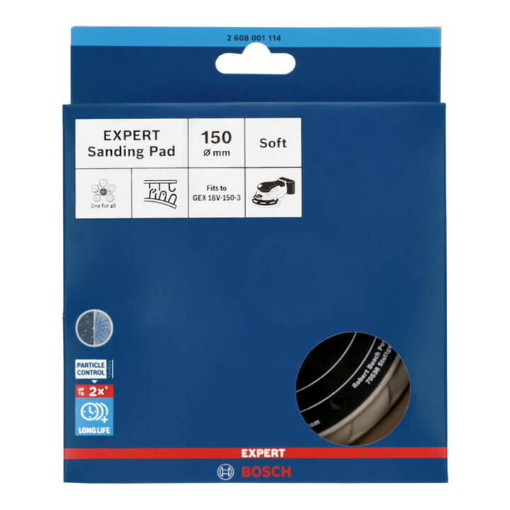 Bosch EXPERT Plateau de ponçage multitrous, souple, 150 mm