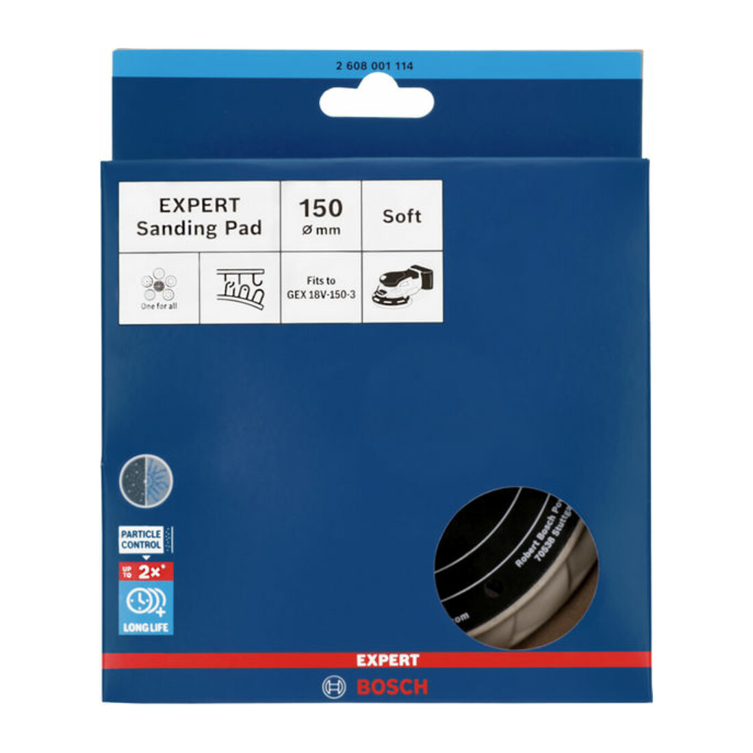 Bosch EXPERT Plateau de ponçage multitrous, souple, 150 mm