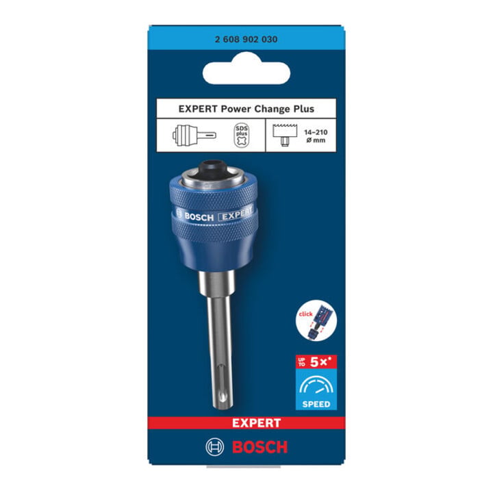 Bosch EXPERT Power Change Plus adapter met opzethouder, SDS-Plus