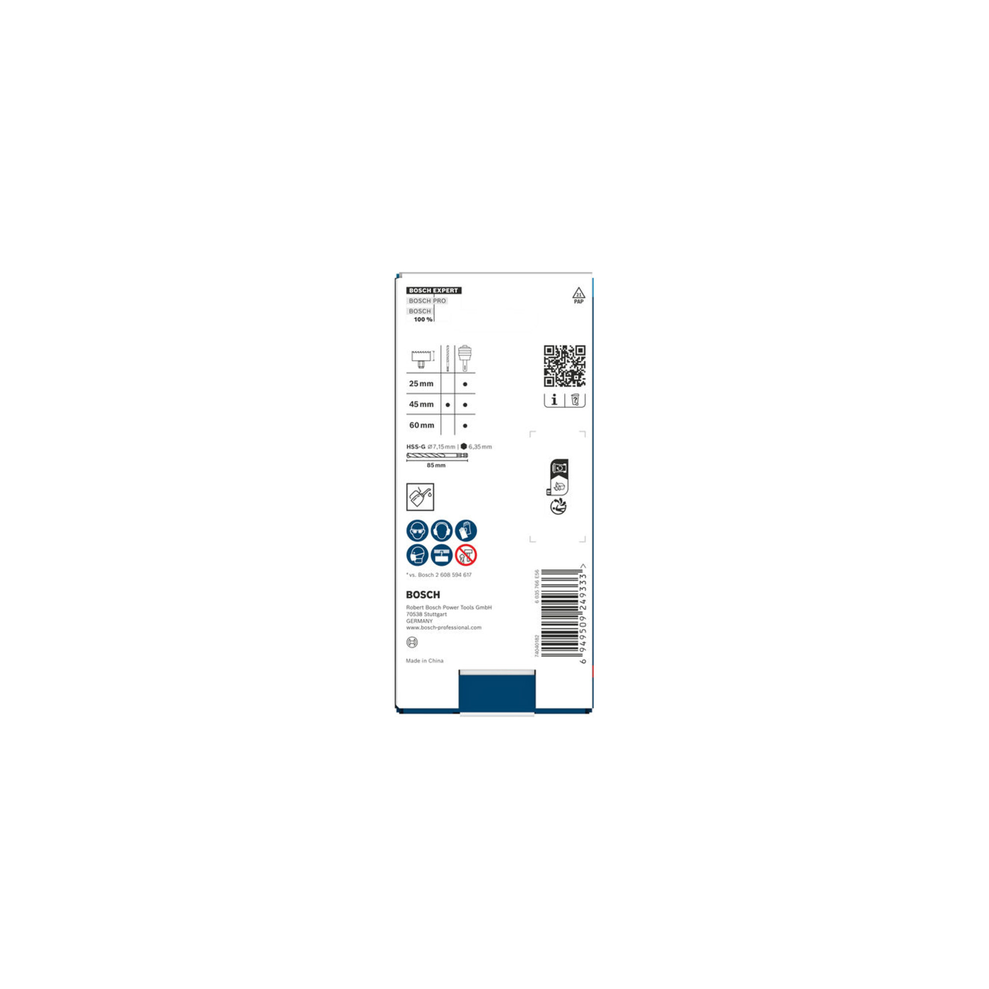 BOSCH EXPERT Power Change Plus Aufnahmes. mit Vorbohrer, SDS Plus, HSS-G, 7,15x45x85mm