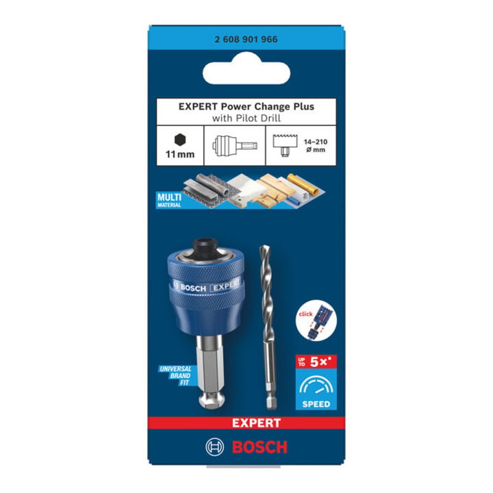 Bosch EXPERT Power Change Plus avec foret de centrage, Ø7,5 x 60 x 105 mm, 2 pièces