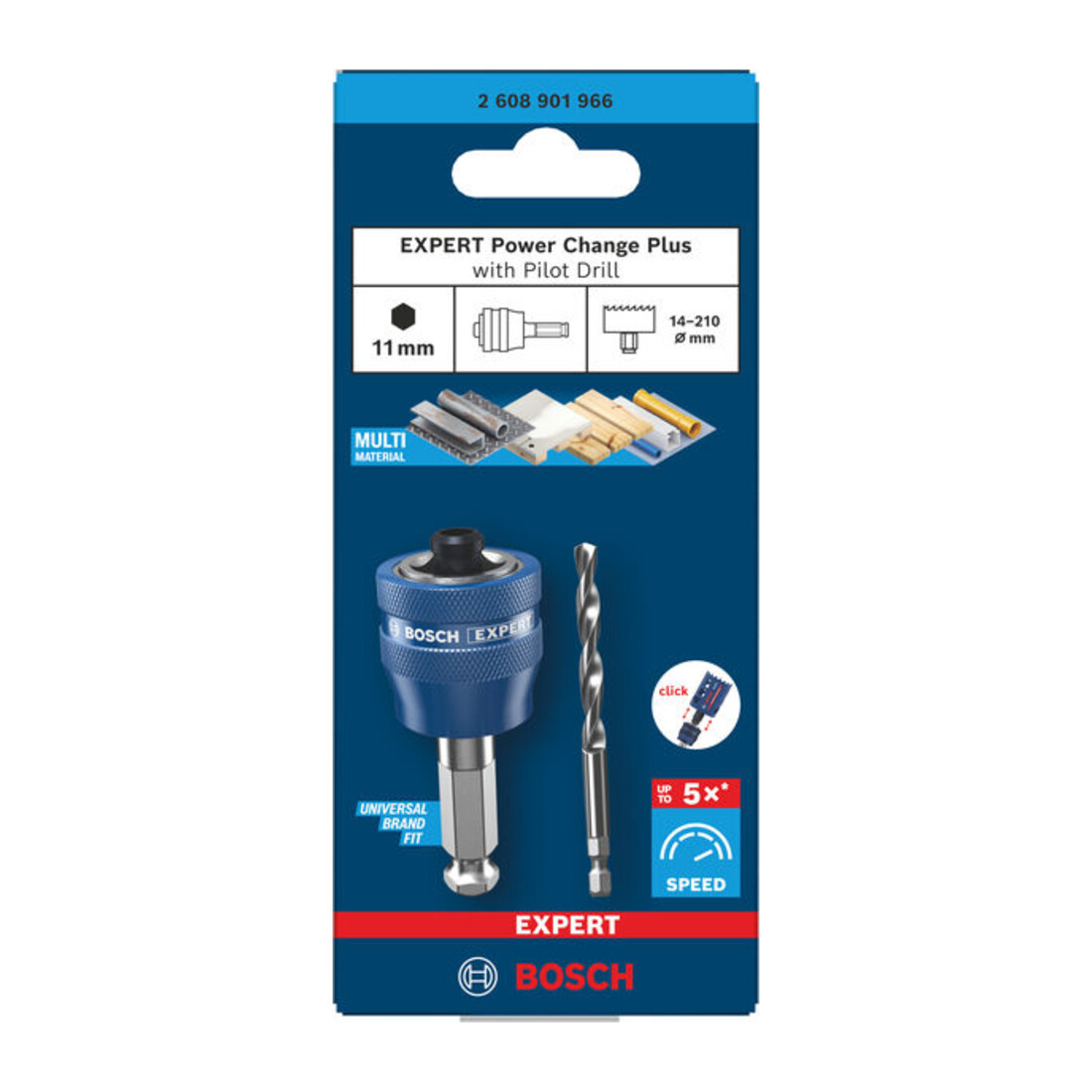 Bosch EXPERT Power Change Plus avec foret de centrage, Ø7,5 x 60 x 105 mm, 2 pièces