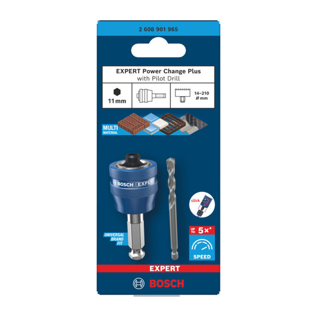 Bosch EXPERT Power Change Plus con centraggio, Ø8,5 x 60 x 105 mm, 2 pezzi
